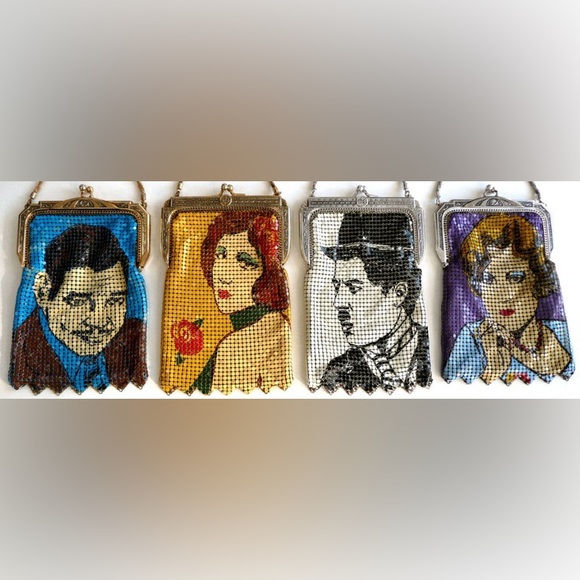 COMING SOON!! Rare Vintage Whiting & Davis Charlie Chaplin Mesh Bag 🎩 - Picture 16 of 16